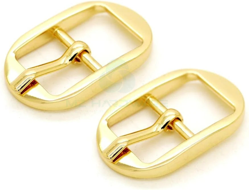 MZhardware High Quality 5/8 Inch Metal Adjustable Sliding Pin Buckle Belt Buckle Single Prong Oval Center Bar Buckle