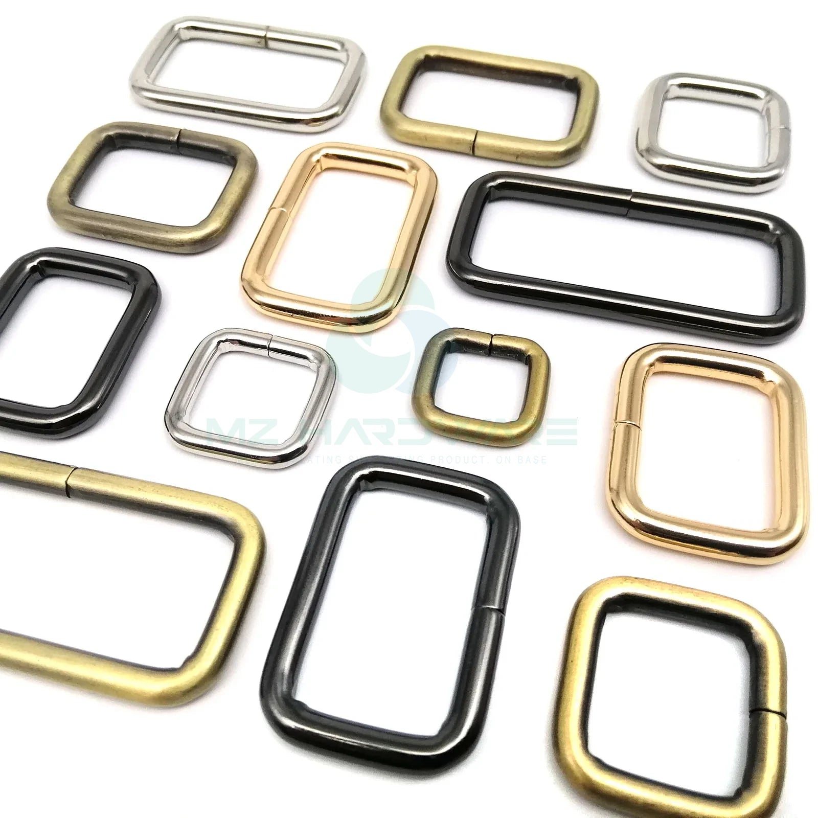 MZ Metal High Quality Thickened Square Buckle Clasp for DIY Bag Strap Accessories Handbag Leather Bag Strap Belt Dog Collar