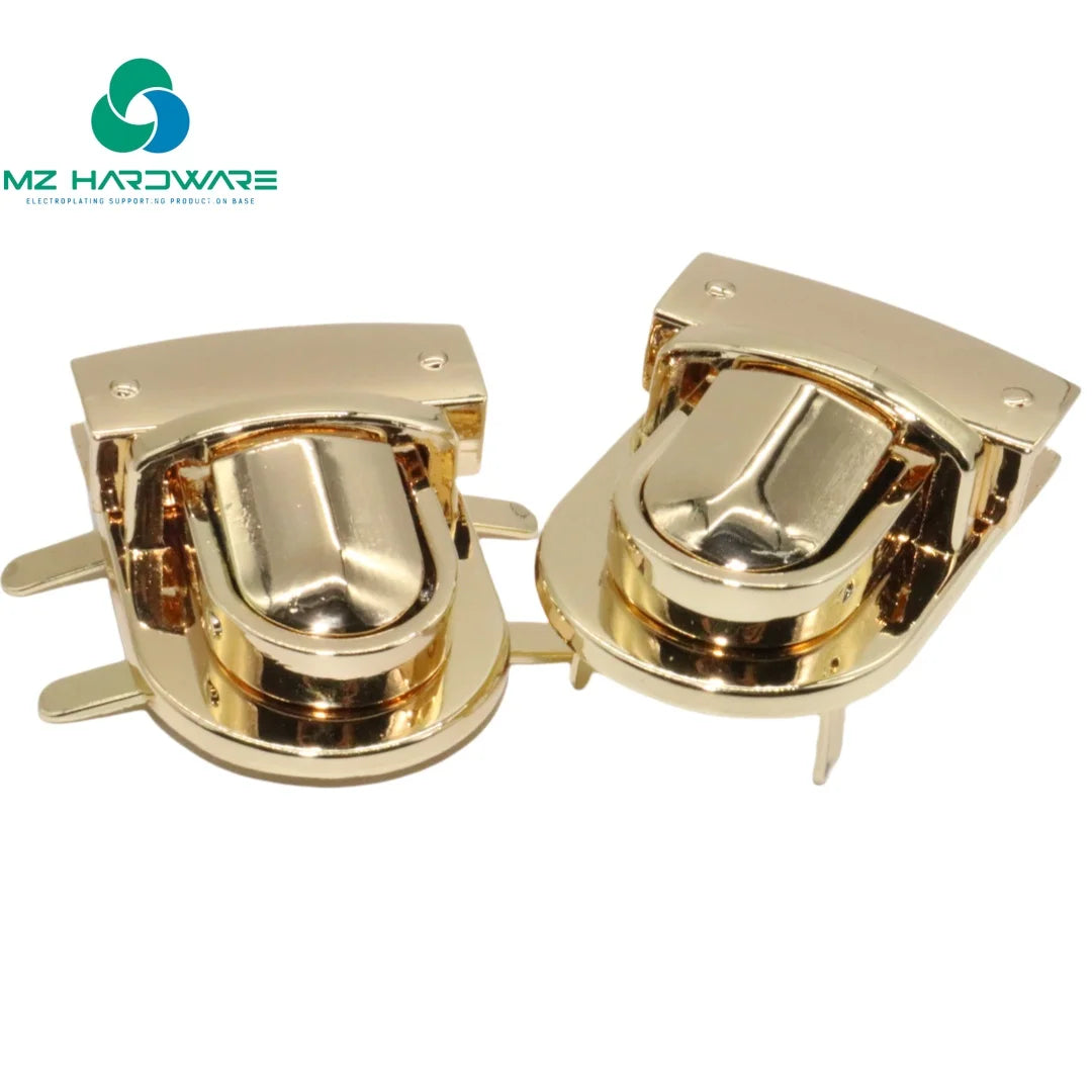 MZ Hardware Customized Lock Clasp Catch Purse  Lock Purse Buckle Wallet Buckle Purse Metal Clasp Locks for Handbag  Making