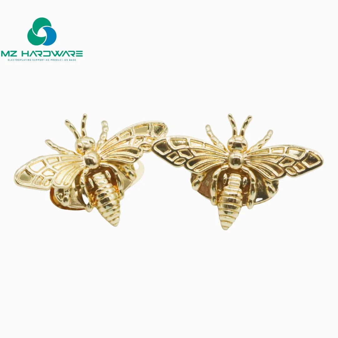 Twist Turn Lock Fashion Hardware for Handbags and Purses Zinc Alloy Bee Shape Honey Bee Lock Luggage Accessories Decorations