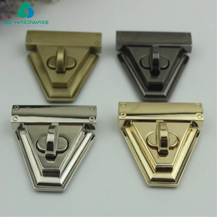 Purse Thumb Lock Closure Latches Alloy Turn Locks Hardware Fastener for DIY Craft Making Wallet Handbag Twist Clasp Closures