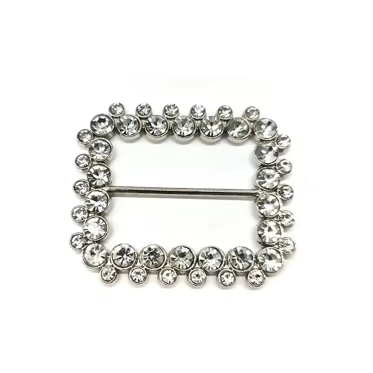New Style Metal Slider Buckle Western Rhinestone Belt Buckles Metal Buckles for Strapping