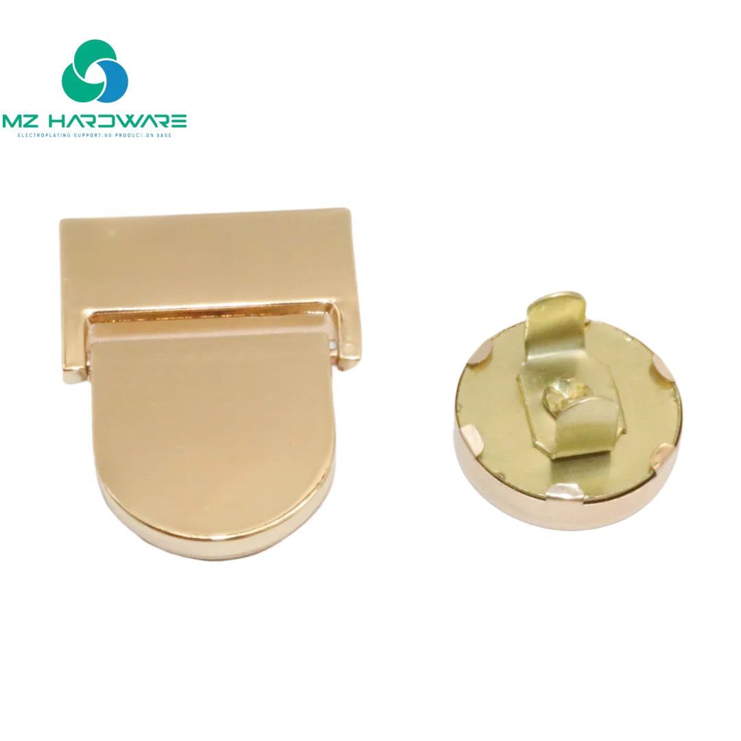 Metal Magnetic Buckle Twist Clasp Hardware for DIY Craft for Handbag Bag Purse Luggage Suitcase Accessories Replacement