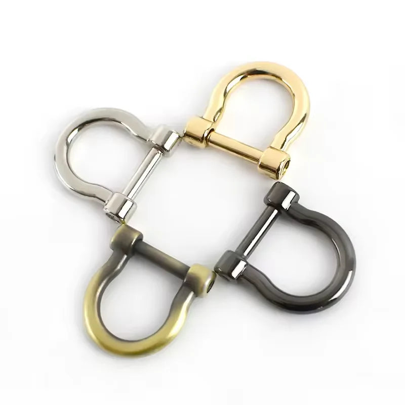 Wholesale Accessories Charm Bracelet Parts Metal Bag Hardware Lock for Bag Shackle Buckle Clasp Bag Accessories