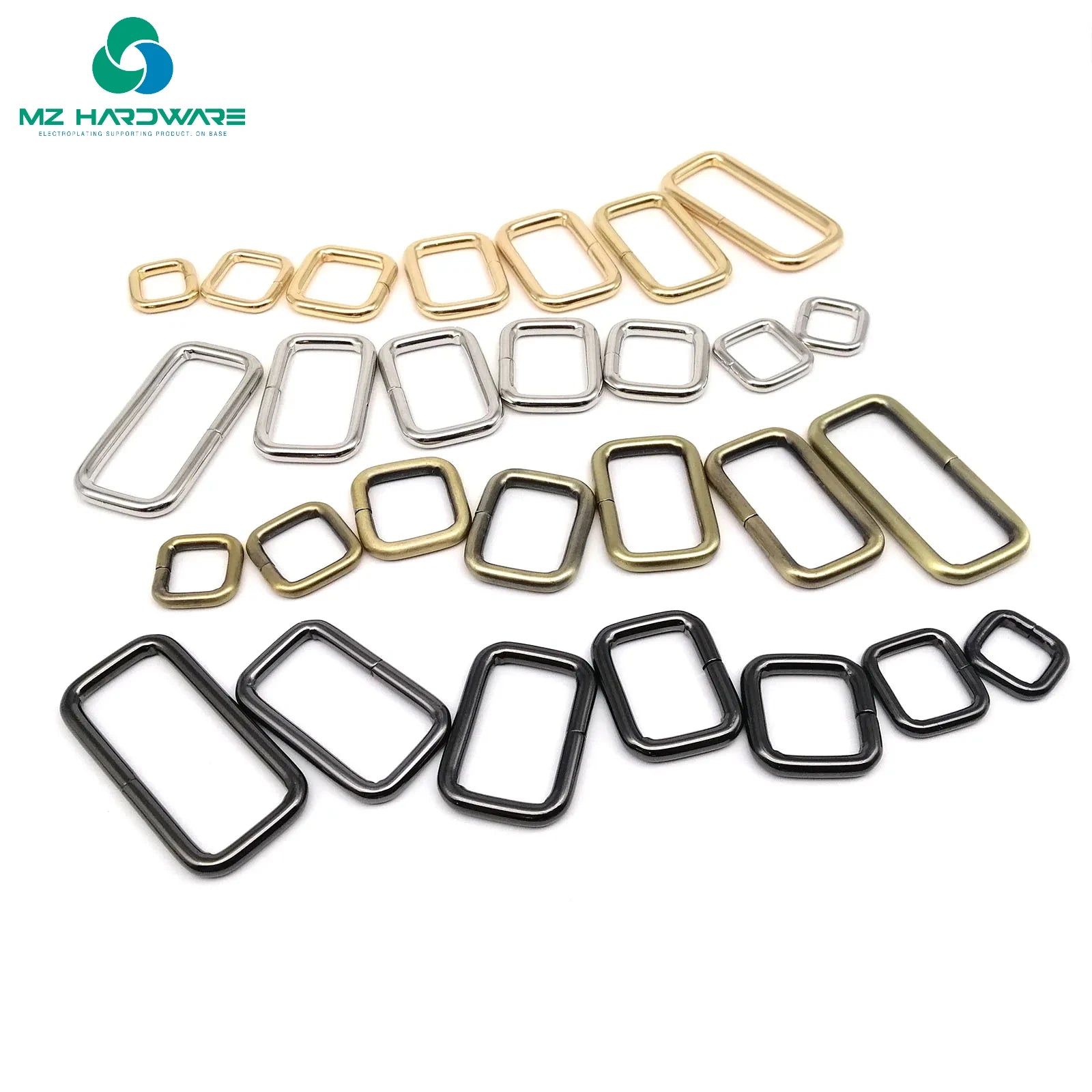 MZ Metal High Quality Thickened Square Buckle Clasp for DIY Bag Strap Accessories Handbag Leather Bag Strap Belt Dog Collar