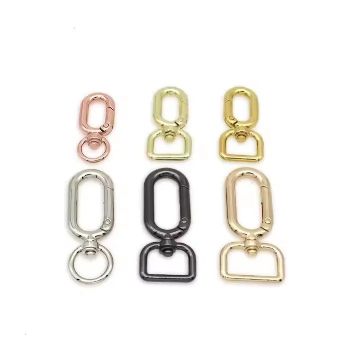 MZHardware Hardware Customized Logo Snap Hook Buckle Metal Fashion Bag Accessories Clasp Buckle for Strap and Handbag