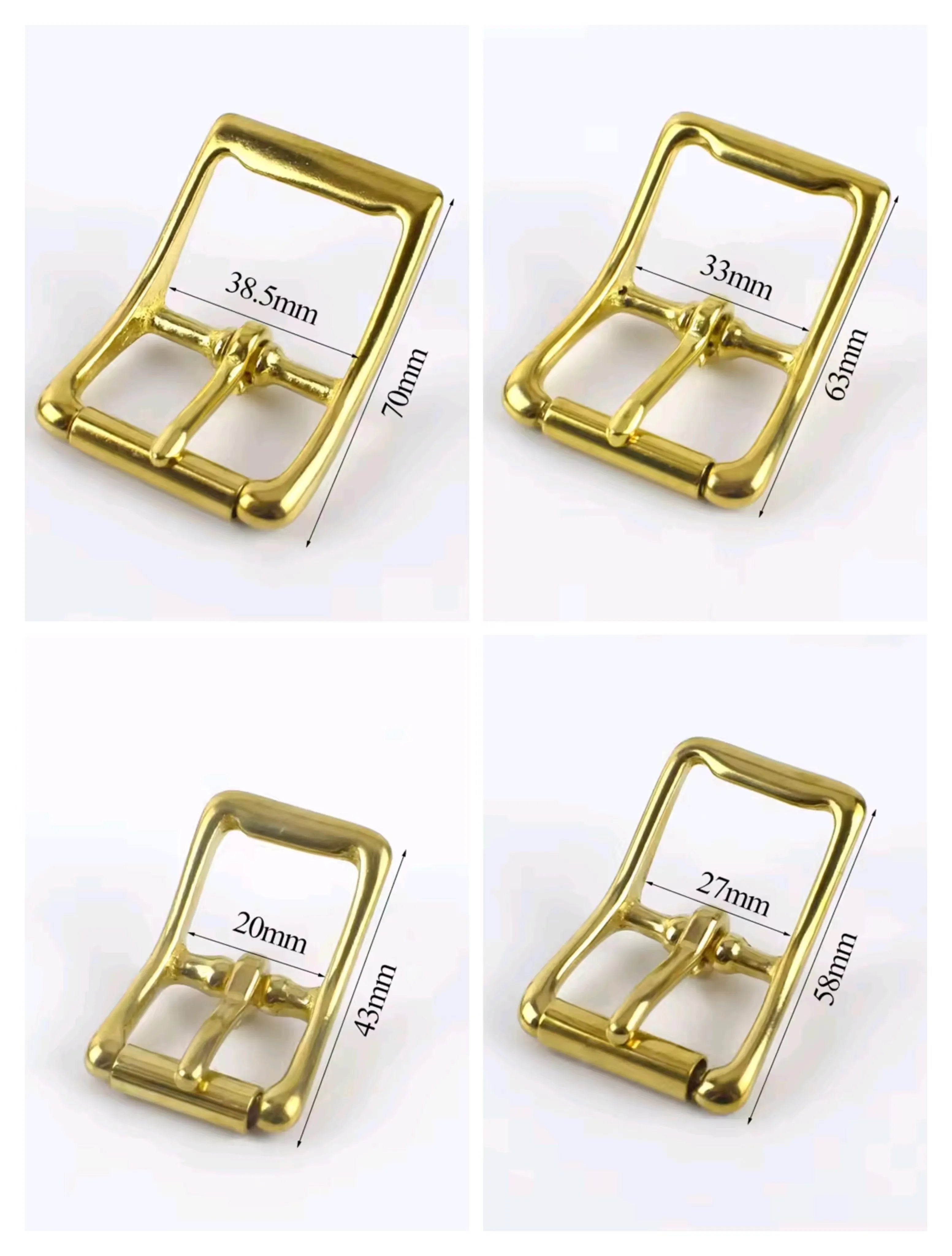 Hot Sale High Quality Metal Square Bag Buckle Single Prong Buckle Bag Metal Pin Buckle for Belt