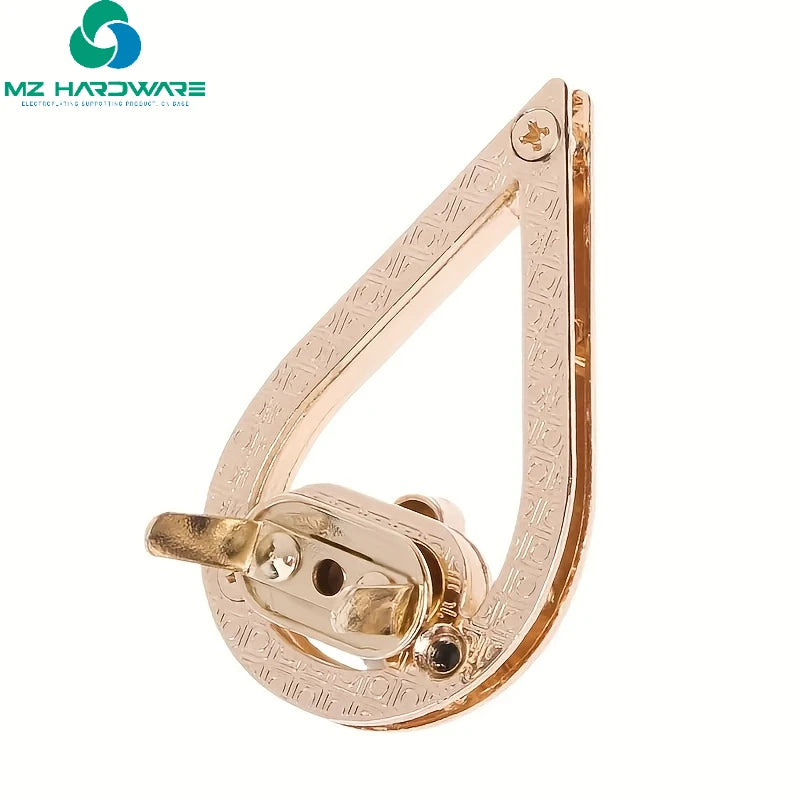 MZhardware High Quality Elegant Water Drop Shaped Metal Twist Lock Clasps DIY Bag Accessories Making Metal Twist Bag Lock