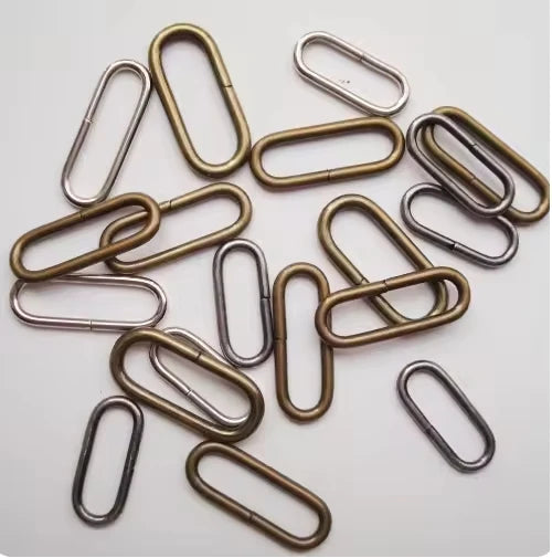 Iron Oval Buckle 4.8 Wire Diameter Eco-Friendly Stylish Accessories for Bags Metal Accessories 100 Pieces Per Pack