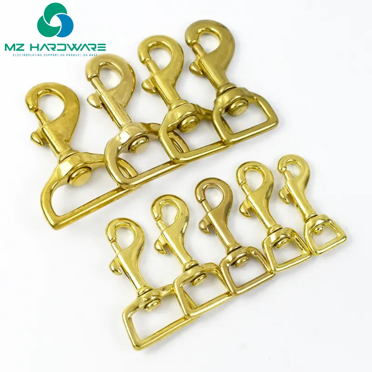 Manufacturers Wholesale Snap Hook Solid Brass Metal Snap Hook Metal Brass Buckle for Handbag Bag Hook