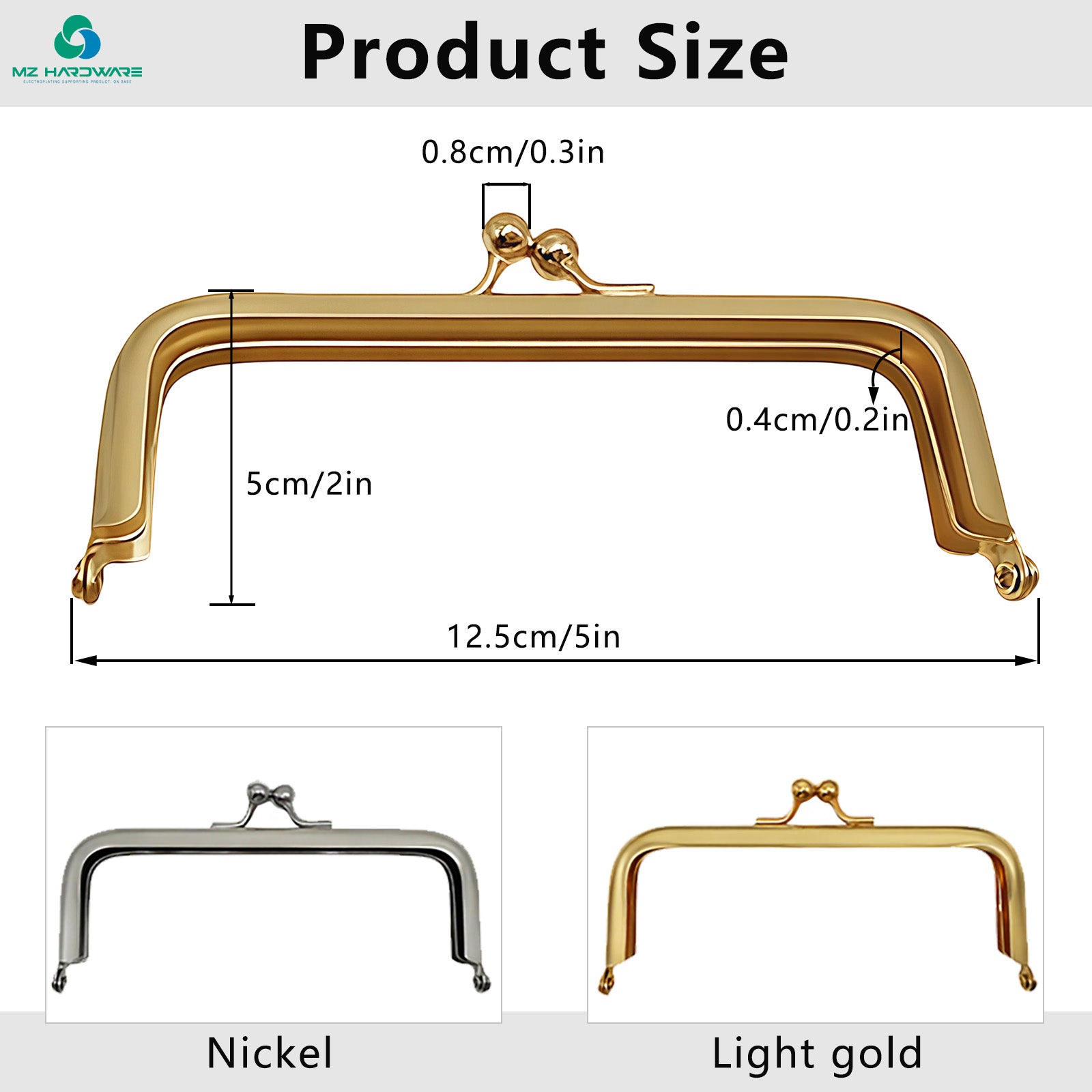 MZhardware Antique Ball Coin Purse Frame