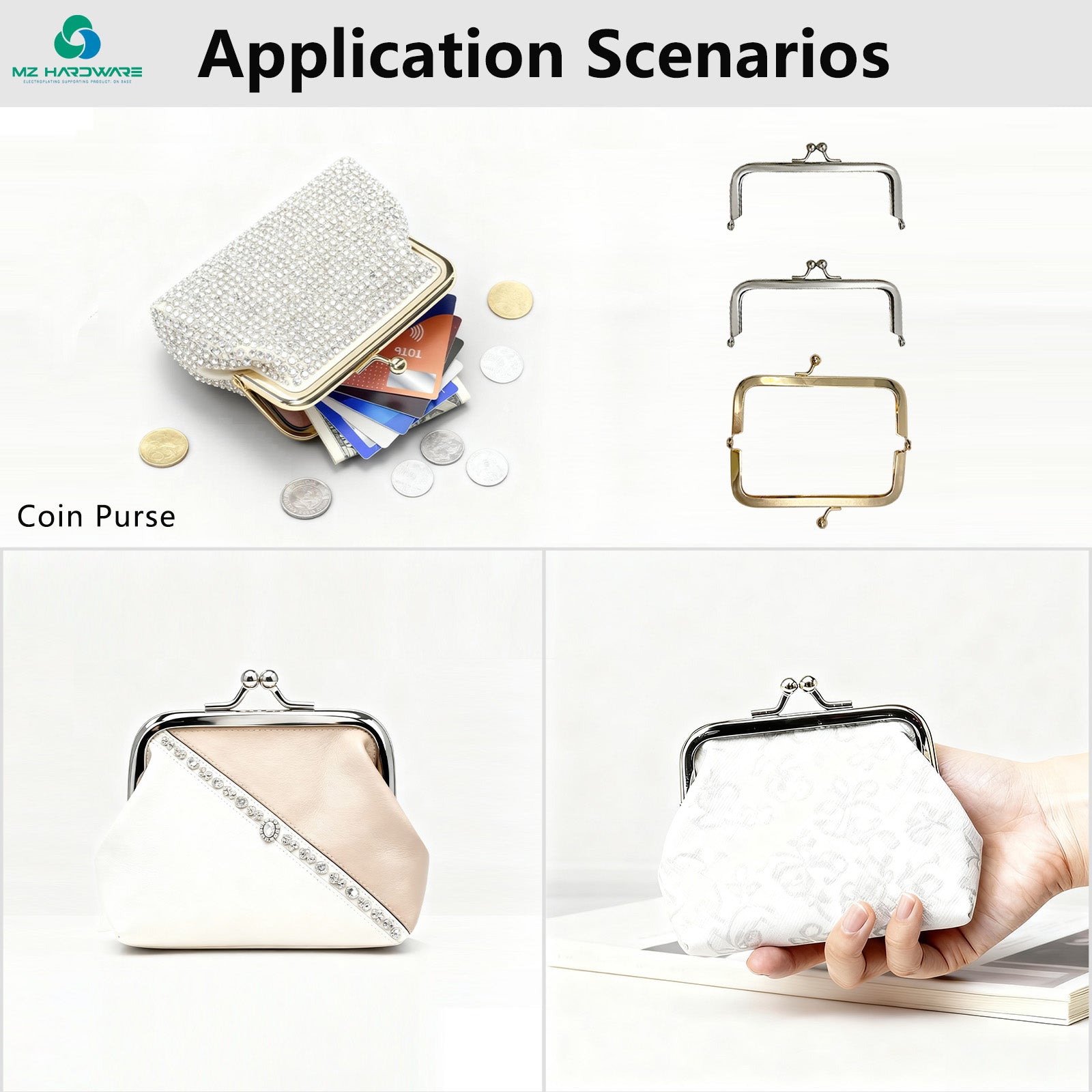 MZhardware Antique Ball Coin Purse Frame