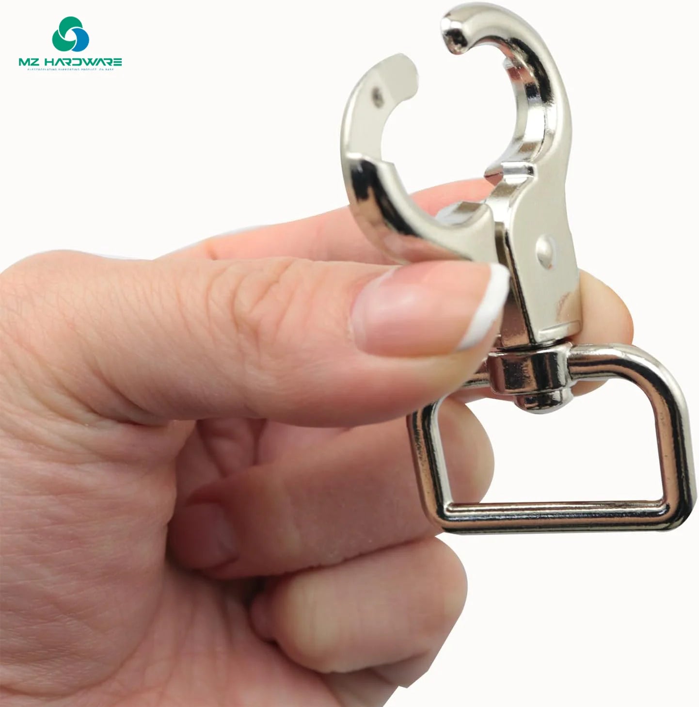 MZhardware Factory Direct Supply Zinc Alloy Metal Dog Buckle Vise Hook Wholesale Pet Harness Hardware Accessories