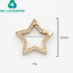Custom Diamond Spring Ring with Diamond Zinc Alloy Open Ring Metal Car Keychain DIY Parts Accessories Wholesale