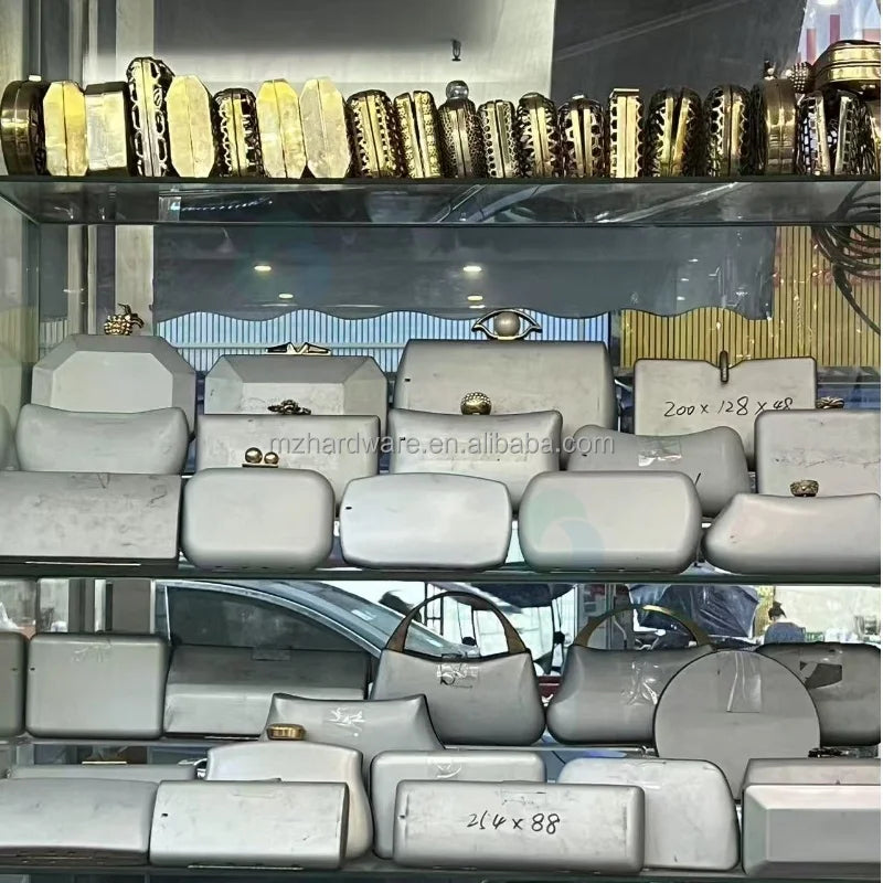 MZhardware DIY Metal Purse and Clutch Bag Frame Parts Other Bag Metal Accessories and Frames Asas Para Carteras a Crochet