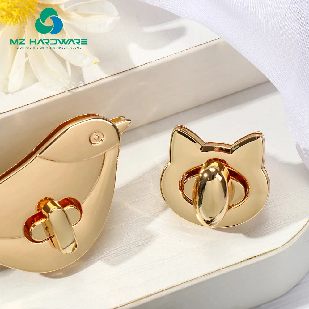 MZhardware Metal DIY Handbag Leather Craft Locks Clasp Hardware Accessories Bag Turn Lock