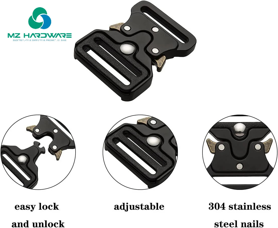MZhardware High Quality Metal Luggage Hardware Accessories Zinc Alloy Safety Buckle Shoes Clothing Bag Buckle Pet Buckle