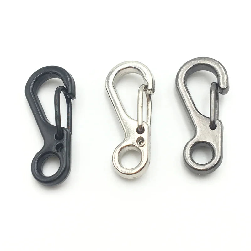 China Wholesale Hardware Accessories Spring Snap Hook Carabiner Link Buckle Stainless Steel Custom Carabiners