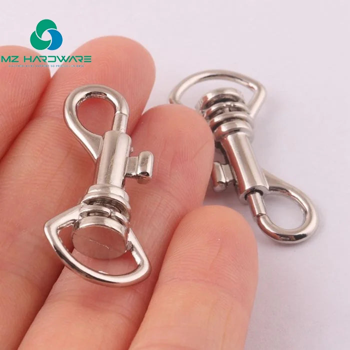 MZHardware 12mm Small Pet Leash Alloy Metal Swivel Eye Snap Clip Hook for Dog Leash