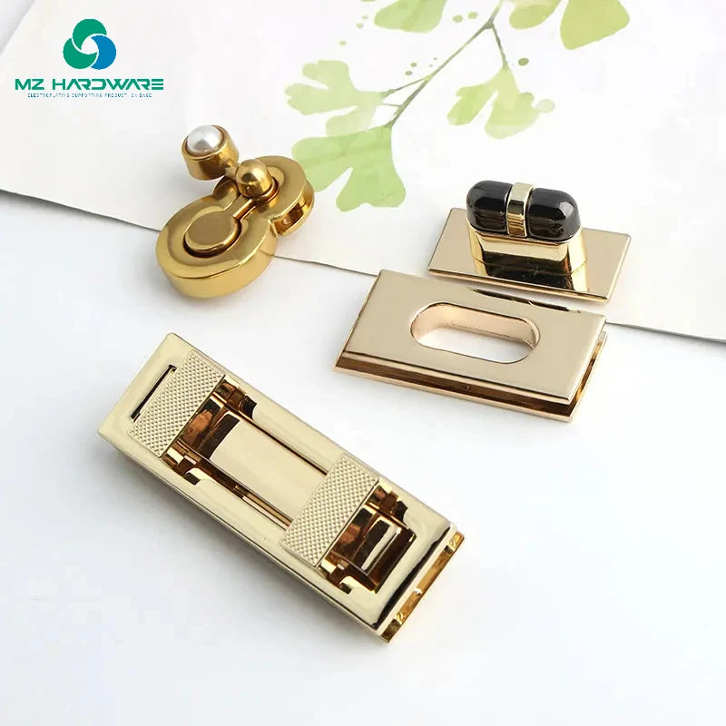 After-sales No Worries Metal Locks Bag  for Leather Handbags Purse Bags Totes Closures Snap Clasps DIY Craft Accessories