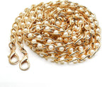 DIY Replacement Chain Strap Entrained Imitation Pearl, Fashion Handbag Metal Chains Accessories with Buckles