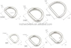 D Ring Buckles Hardware Bag Accessories Top Sale Handbags Hardware Iron High Corrosion Resistance Metal D Ring Buckles