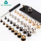 Customized 8mm 10mm 12mm Round Head Brass Monk Head Studs Rivet for Bags Accessories