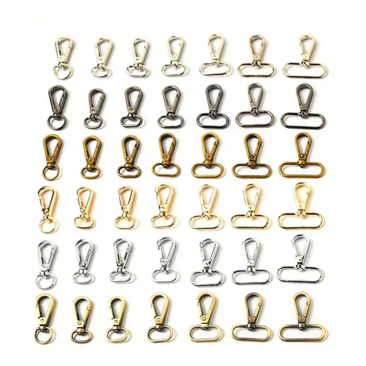 High Quality Customized Logo Swivel Clasps Factory Metal Snap Hooks Key Chain Buckle for Handbag Making Alloy Clip Accessory