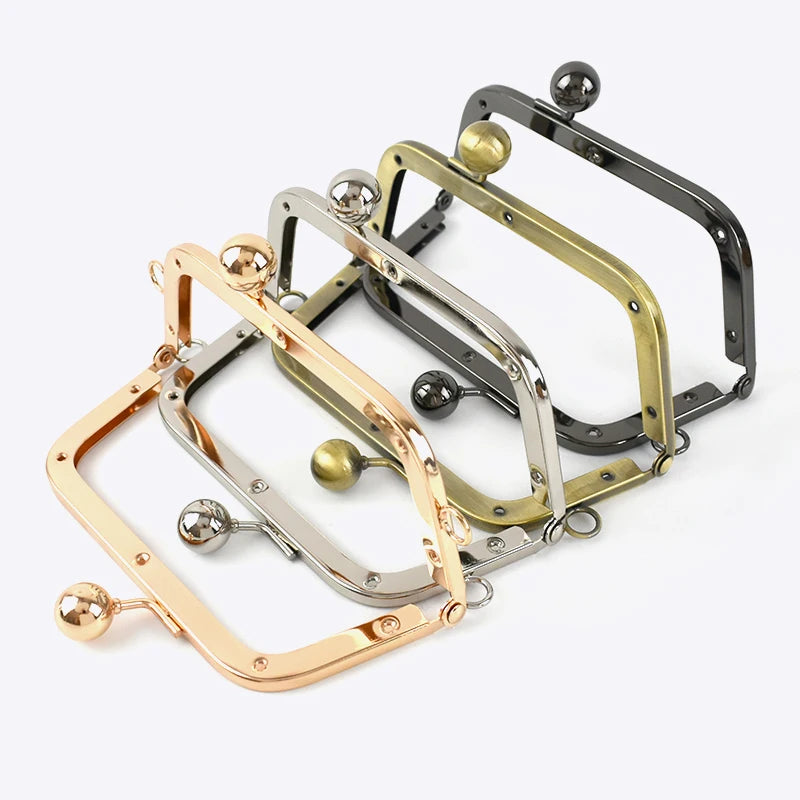 14cm High-grade Handle Trapezoidal Non-porous Bead Head Bag Handle Handbag Sewing Accessories Wallet Frame