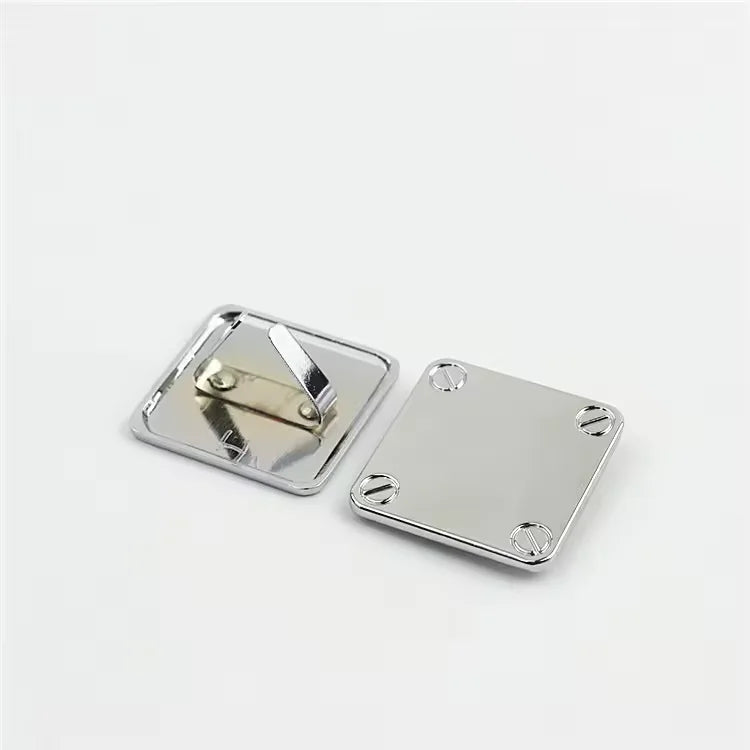 Factory Direct Sale Metal Logo Tags Carved Bag Accessories Handbag Metal Platemetal Plates Brand Logos for Handbag