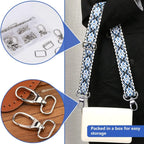 50 Pcs Metal Hook Ring with Swivel Clasps Slide Buckle D-rings Rectangle Ring for Handbag  Pet Collar Sewing Craft Ideas