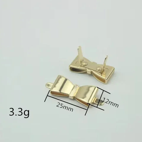 New Design Metal Bag Parts Accessories Handbag Bowknot Rivets Bags Metal Handbag Buckle