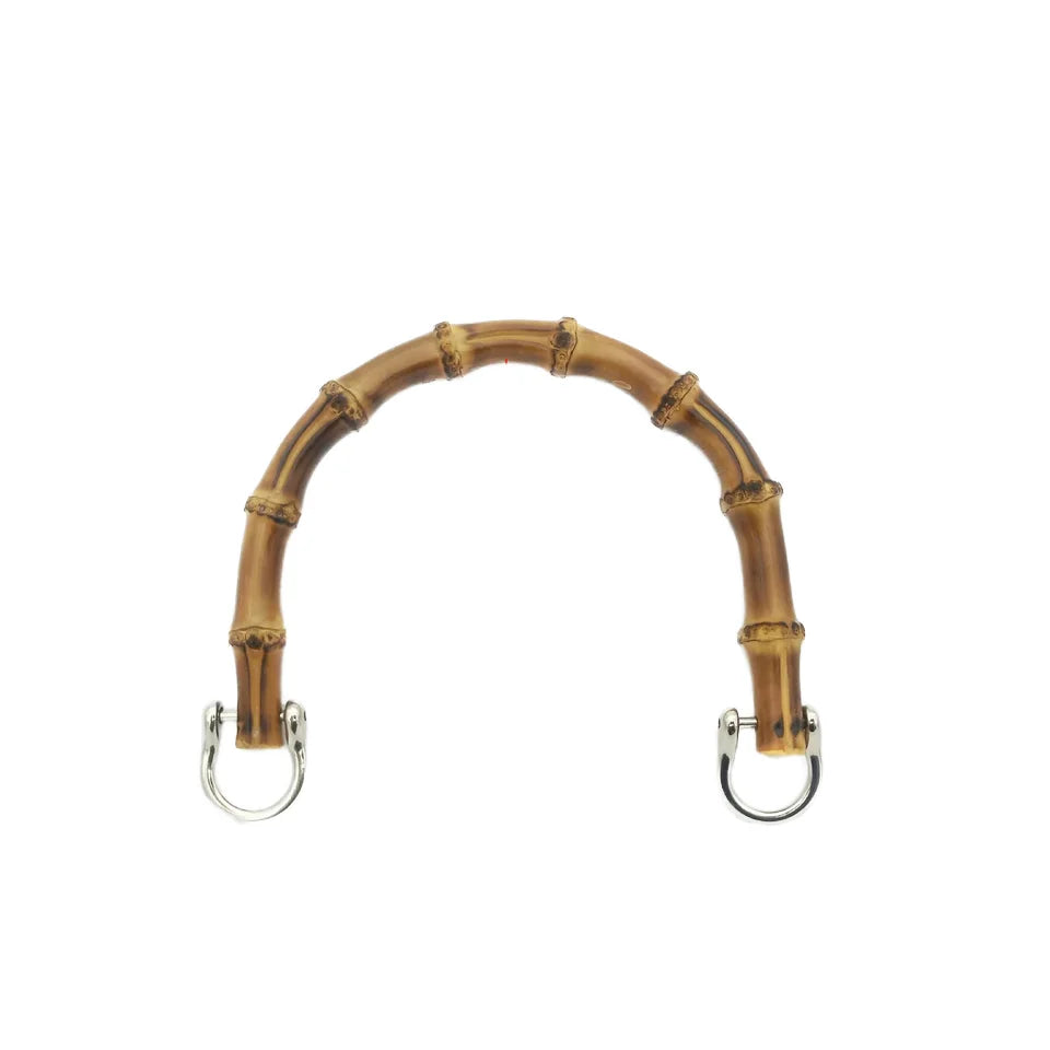 MZ 15CM Natural Bamboo Handles for Purse Handbag Handle Replacement DIY  U-shaped Hardware Woven Accessory Purse Frame