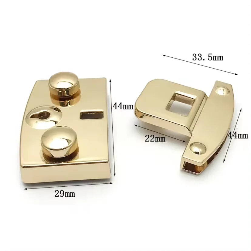 Cerraduras Para Bolsos Hebillas De Bloqueo Giratorio Cierres Para Bolsos Hebilla De Bolsillos Monedero Cierre Giratorio De Metal