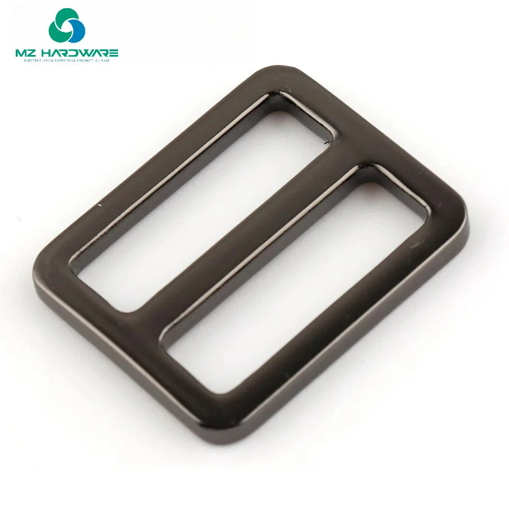 MZ Metal Tri Glide Buckle 25/38mm Flat Adjuster Slide Purse Buckles DIY Bag Luggage Strap Webbing Accessory