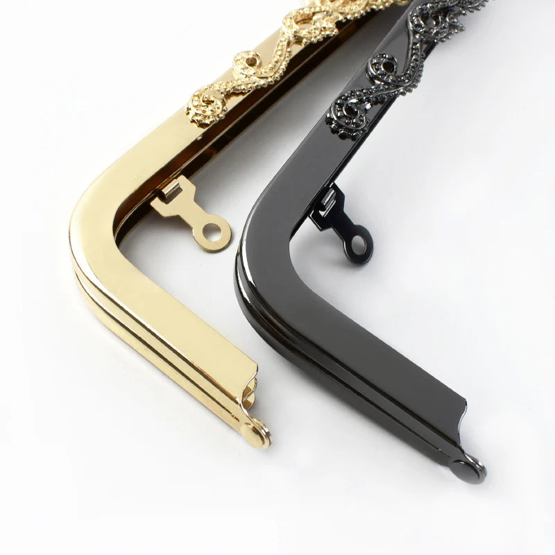 MZhardware High Quality Handle Square Purse Frame Bag Hardware Accessories DIY Handmade Wallet Woven Material Bamboo Handle