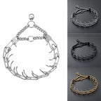 Good Quality Chrome Plated Steel Training Prong Collar for Dog Training Collar Pinch Collar Dog Training