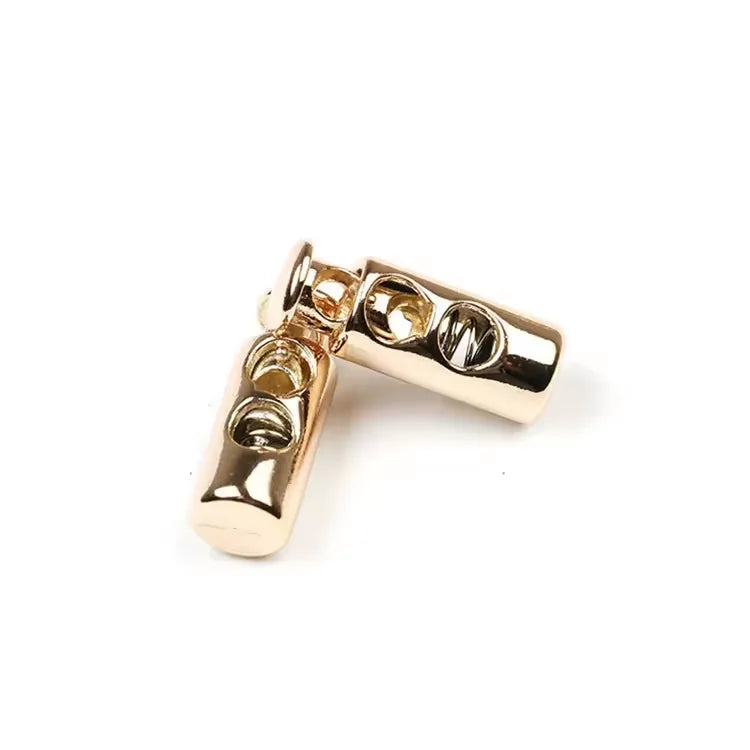 Good Quality Adjustable String Stopper 2 Hole Cord Stopper Metal Cord Lock Female Bag Handle With Hardware Buckle