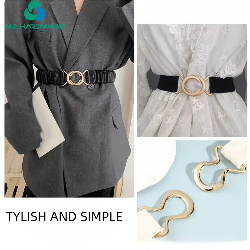 Metal Waist Buckles Decorative Adjustment Buttons Adjustment Buckles Simple and Versatile Clothing and Luggage Buttons