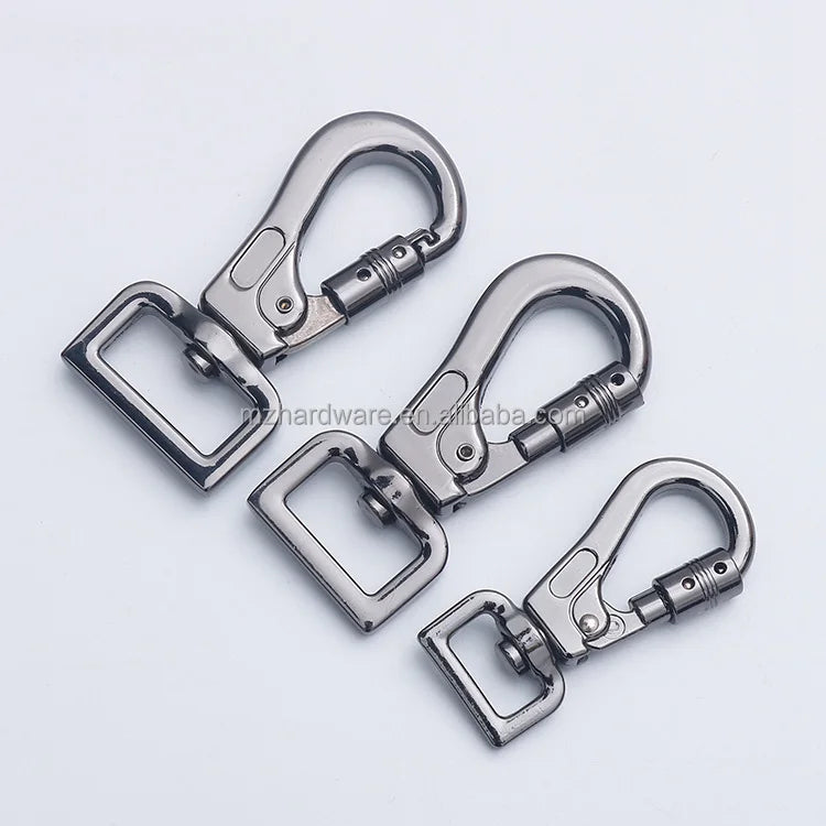 MZhardware Adjustable Fashion Dog Leash Hook Zinc Alloy Steel Chrome Plated Metal Swivel Snap Hook