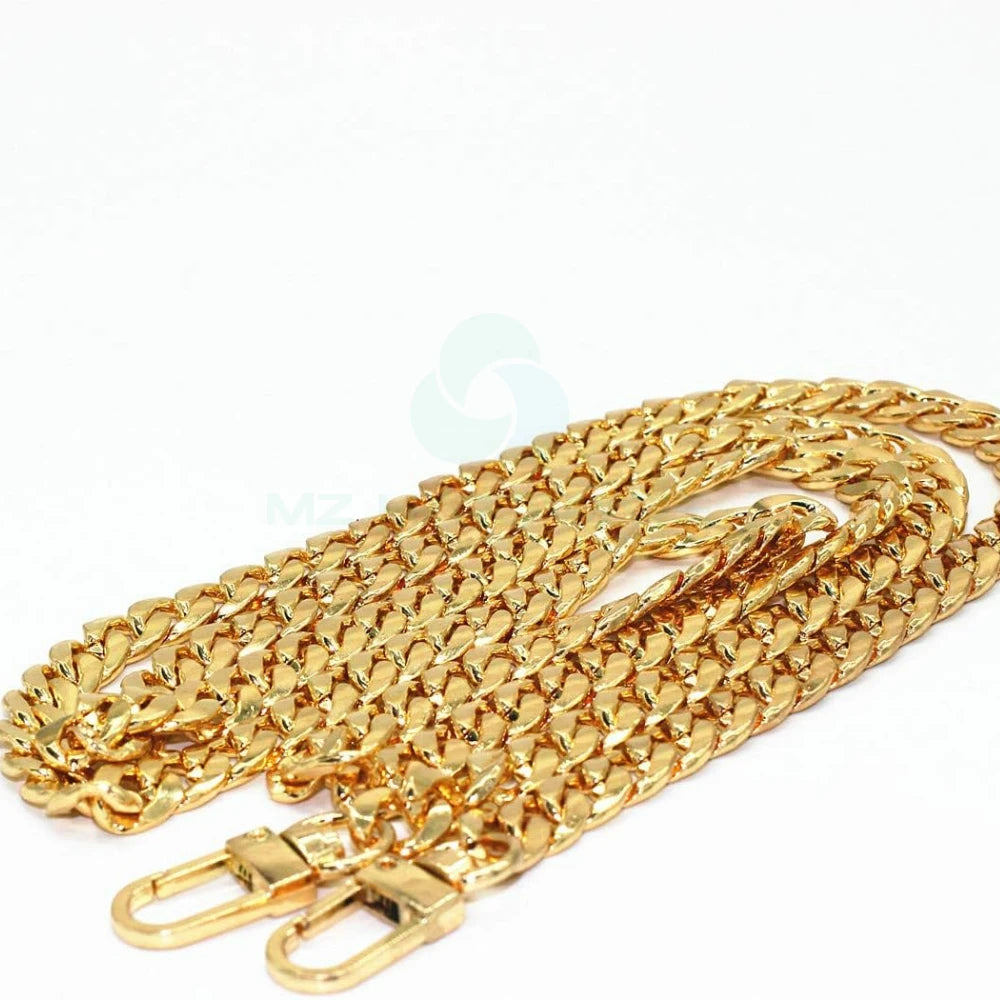 DIY Bag Accessories Iron Flat Chain Strap Purse Straps with Metal Buckles Shoulder Cross Body Replacement Straps
