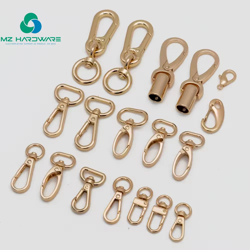 MZhardware Custom Swivel Buckles Metal Handbag Hardware Swivel Hook Bag Accessories Zinc Alloy Swivel Snap Hook for Handbag