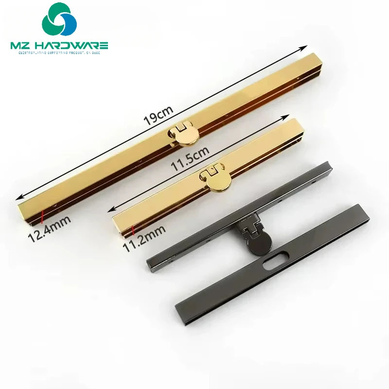 MZhardware 12.5/14/19cm Metal Wallet Frame Locks Coins Buckles Purse Kiss Lock Clasp DIY Bag Parts Hardware Decor Accessories