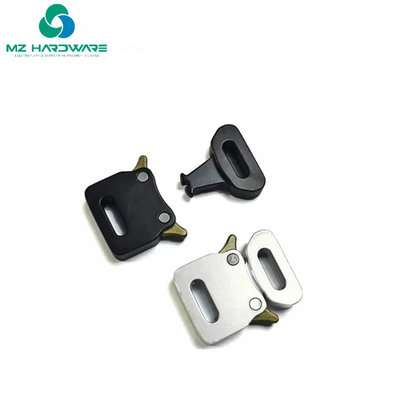 MZhardware 25mm Metal Quick Side Release BucklesBag Strap Adjuster Clasps Belt Safety Clip Hooks DIY Outdoor Luggage Accessories