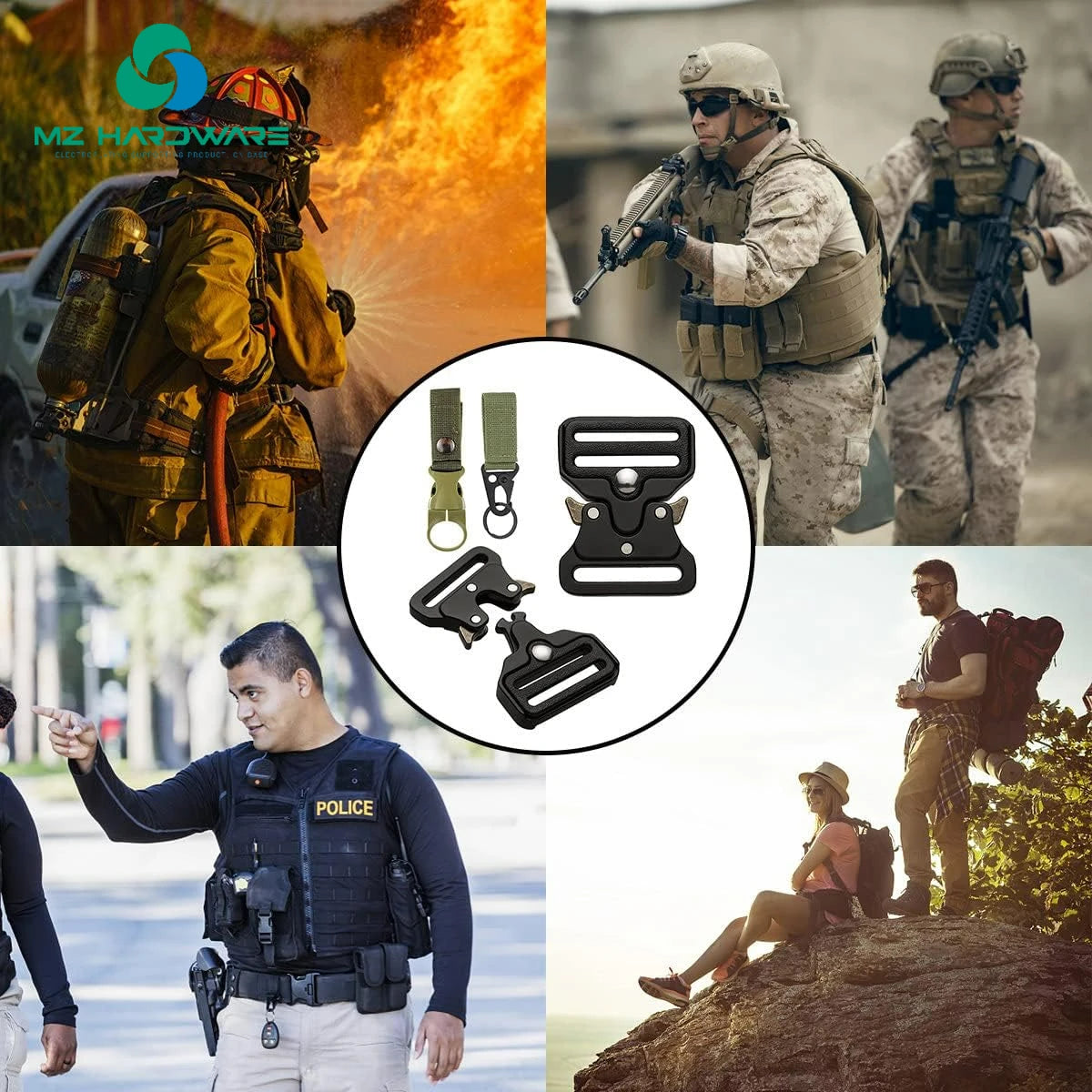 MZhardware High Quality Metal Luggage Hardware Accessories Zinc Alloy Safety Buckle Shoes Clothing Bag Buckle Pet Buckle