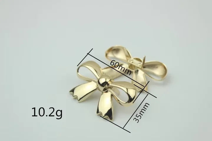 Hot Selling Bag Bowknot Rivets Bags Hook Buckle Bag Decorations Accessories Metal Handbag Buckle