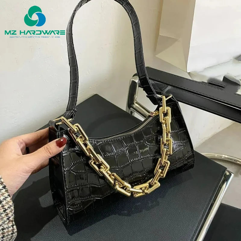 40cm 60cm Purse Chain Strap Silver Gold Handbag Handles Diy Purse Replacement Chain for Shoulder Bag Handbags Straps