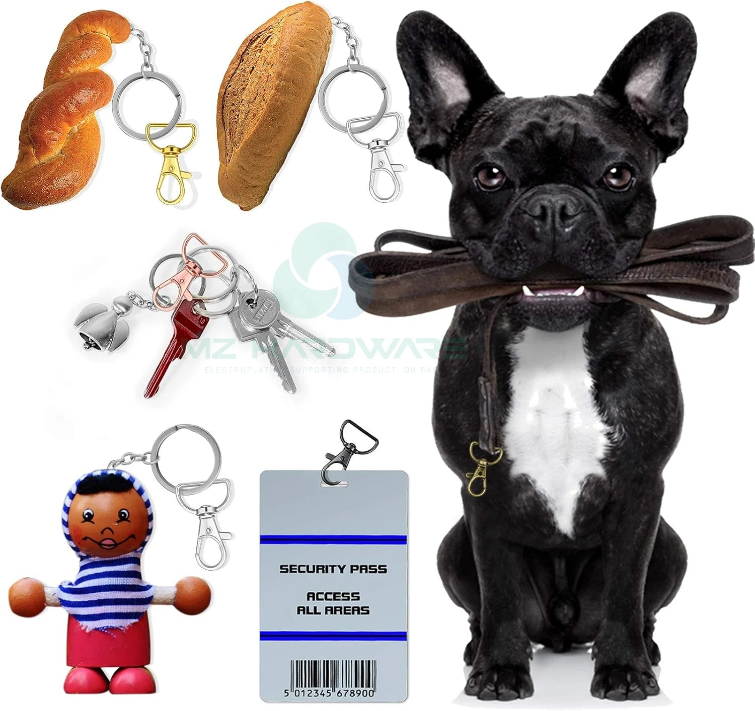 MZ Factory Wholesale D Rings for Purse Bag Hardware Purse Hardware for Bag Making Buckles Craft (Mixed Color,25 Mm)