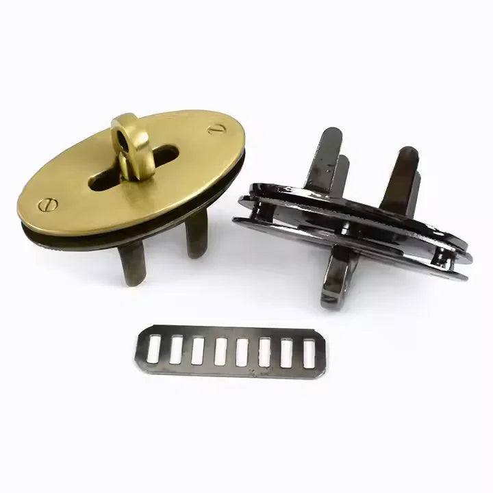 Factory Direct Sale Alloy Oval Shape Turn Lock Twist Lock Accessories Round Lock Hardware