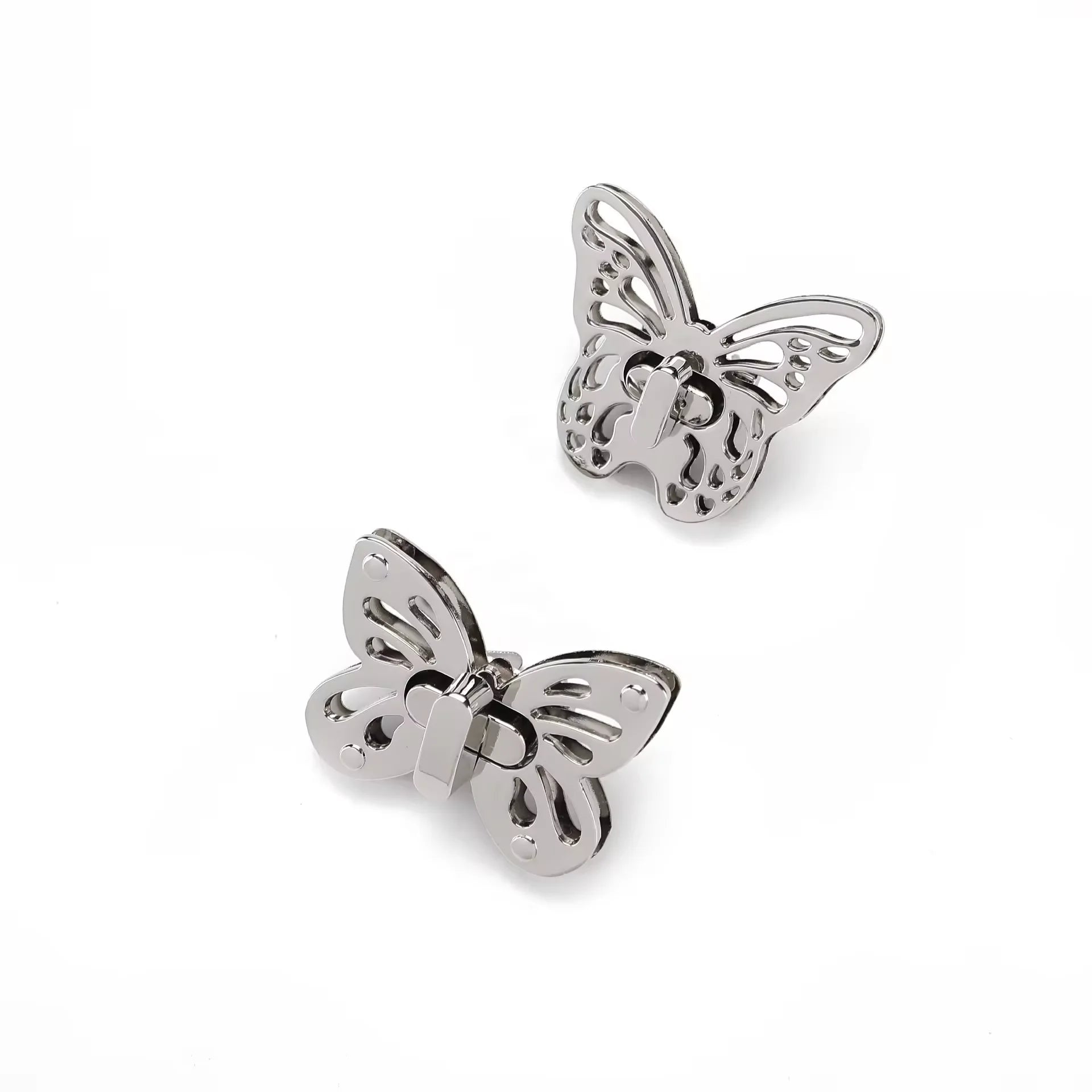 Handbag Accessories Fashion Alloy Twist Lock for Leather Bag Butterfly Twist Lock Bag Lock Purse Hardware Handbag